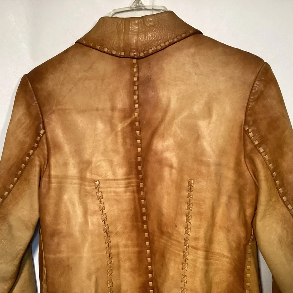 Vintage The Leather Ranch Western Leather Jacket Women’s size medium - Picture 6 of 16